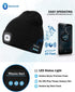Bluetooth Beanie Hat with LED Light  Wireless Headphones